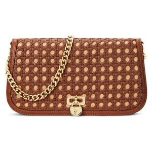 Brand New Lauren Ralph Lauren Brown 
Woven Medium Tanner Shoulder
Bag